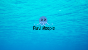 Blue meeple in the sea